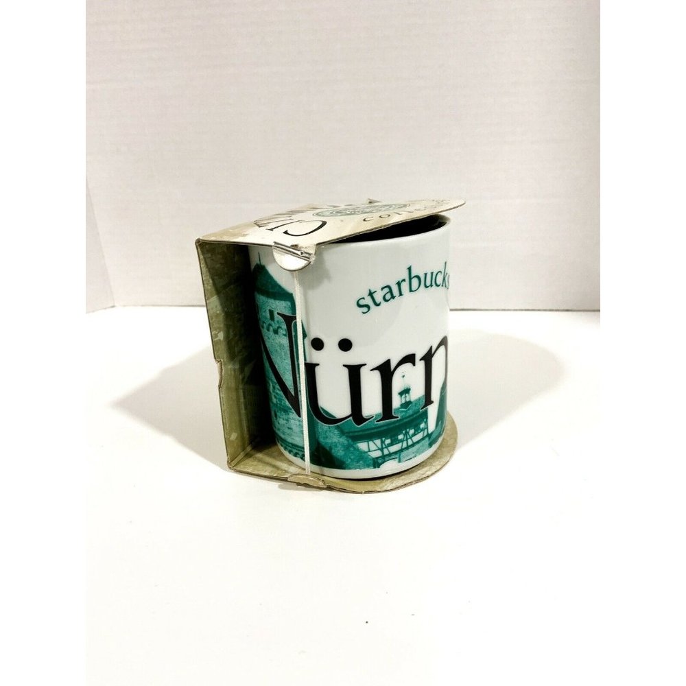 Starbucks Coffee Collector Series City Mug Cup Nurnberg Germany 16 Green 2002